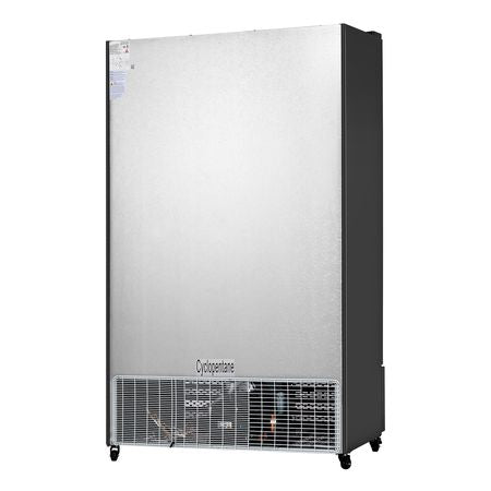 Commercial Merchandiser Refrigerator, 26.69 CU.FT Double Glass Door Display Refrigerator, Beverage Refrigerator Cooler Merchandiser with 8 Adjustable Shelves, Casters, Soft LED Light, Black