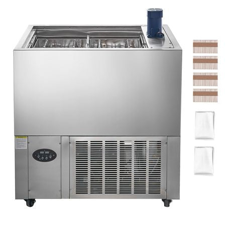 Commercial Popsicle Machine, 4 Mould Set - 120 PCS Ice Pops Making Machine, Stainless Steel Commercial Ice Lolly Maker, Ice Sticks Popsicle Machine for Bar, Cafes, Milktea Store (30PCS / Mould S
