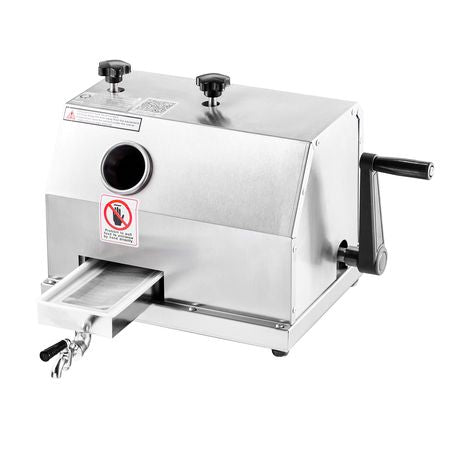 Commercial Sugar Cane Juicer, 110LBS/H High Output Sugarcane Juicer Machine with 3 Stainless Steel Rollers, 2.4" Large Inlet, Manual Sugar Cane Press Juice Extractor Squeezer for Home/Commercial