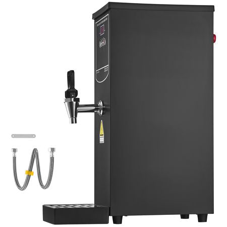Commercial Water Boiler, Electric Hot Water Dispenser with 316 Stainless Steel Heating Tube, 1500W Step-by-step Fast Heating 50L per Hour Hot Water Boiler, for Coffee Tea Restaurant Office