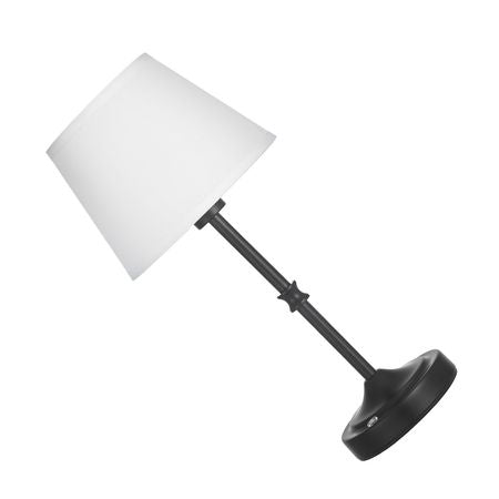 Cordless Table Lamp, 2 Pack, 5200mAh Built-in Rechargeable Battery Desk Lamp, 3-Level Brightness, Fabric Shade, 2700-3000K Color Temperature, Table Light for Restaurant, Bedroom, Bars, Black