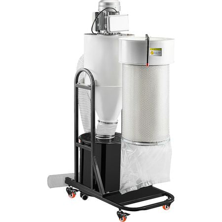 Cyclone Dust Collector Woodworking Dust Collector 2HP 220V Heavy Duty