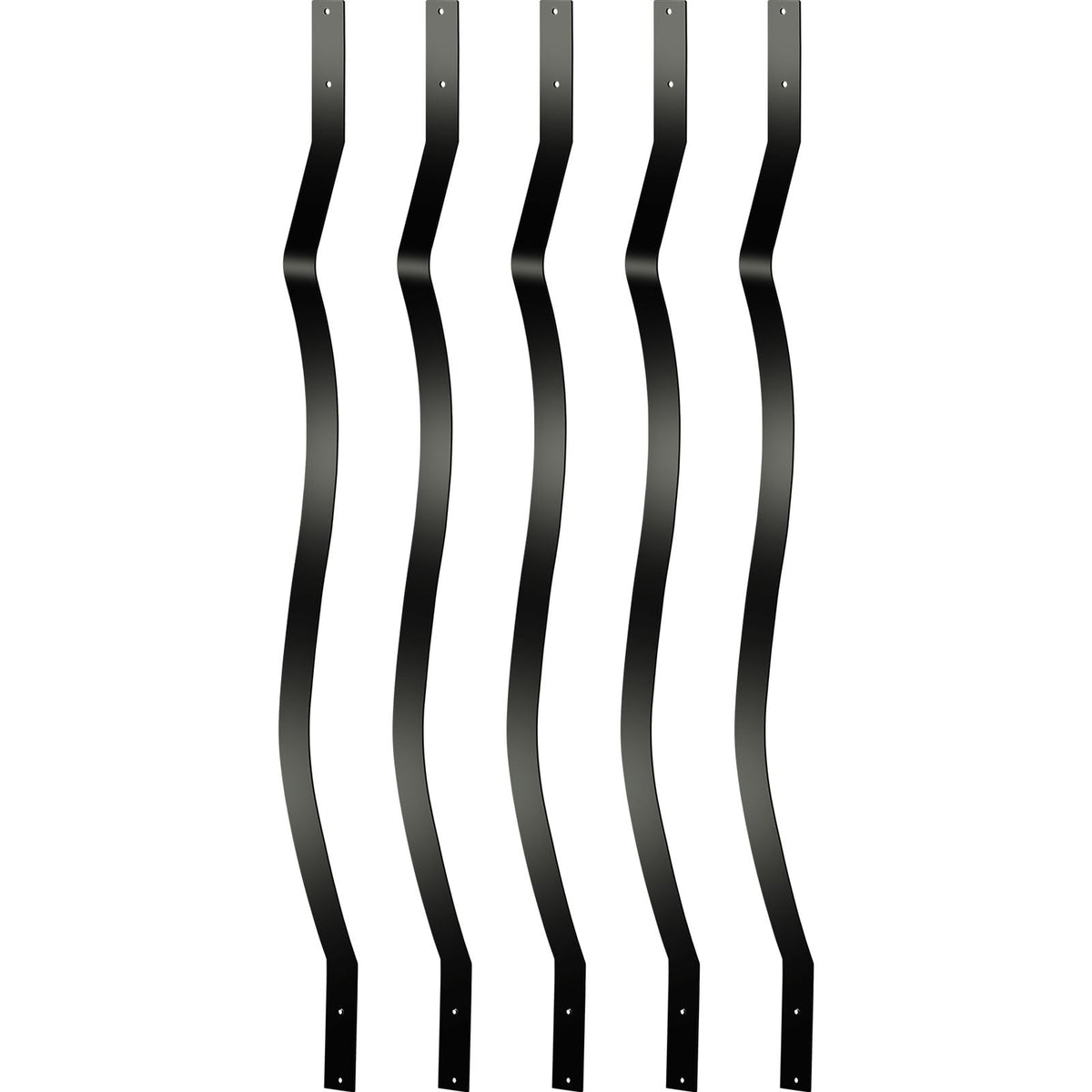 Deck Balusters, 61 Pack Metal Deck Spindles, 29.5\"x1\" Staircase Baluster with Screws, Aluminum Alloy Deck Railing for Wood and Composite Deck, Stylish Baluster for Outdoor Stair Deck Porch