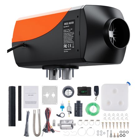 Diesel Heater 5KW, Diesel Air Heater with Bluetooth App Control, Automatic Altitude Adjustment, Remote Control and LCD, Diesel Parking Heater for RV Trailer Camper Van Boat