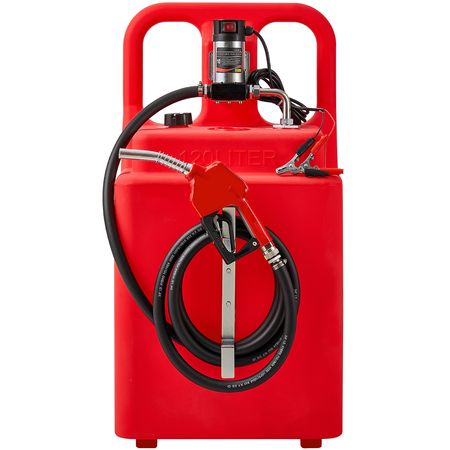 Diesel Transfer Tank, 32 Gallon, Portable Kerosene Tank with 12V DC 10GPM Electric Transfer Pump, 13 ft Delivery Hose & Self-sealing Nozzle, Compatible with Diesel & Kerosene