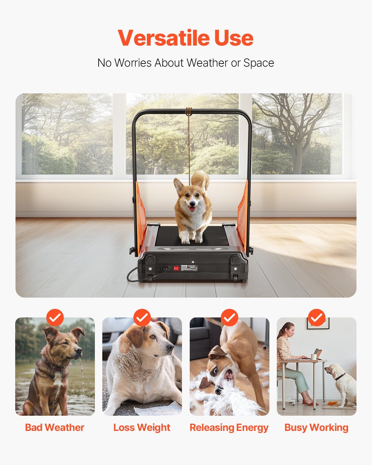 Dog Treadmill for Medium Dogs up to 200 lbs Electric Pet Treadmill