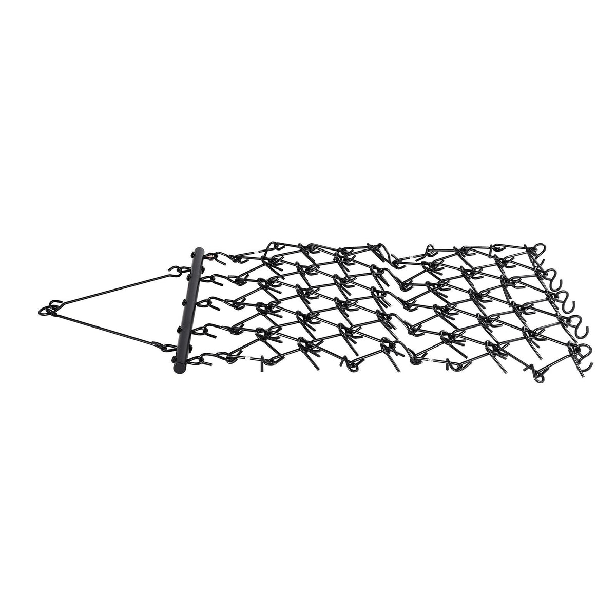 Drag Harrow, 4 x 4 ft Durable Chain Harrow with 69 Sharp Teeth, Suitable for ATV UTV Tractor, Ideal for Soil Preparation, Seeding, Smoothing Landscapes, and Yard Gravel Driveway Maintenance