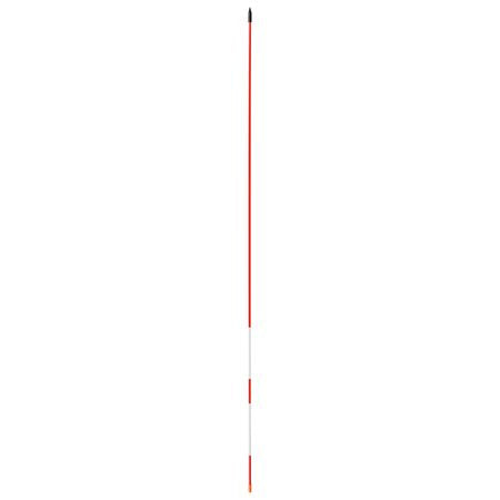 Driveway Markers, 200Pcs 48 in Long 1/4 in Dia, Hi-Visibility Driveway Reflectors with 12 in Steel Drill Bits, Reflective Snow Sticks Fiberglass Pole for Parking Lots, Walkways, Snow Plowing