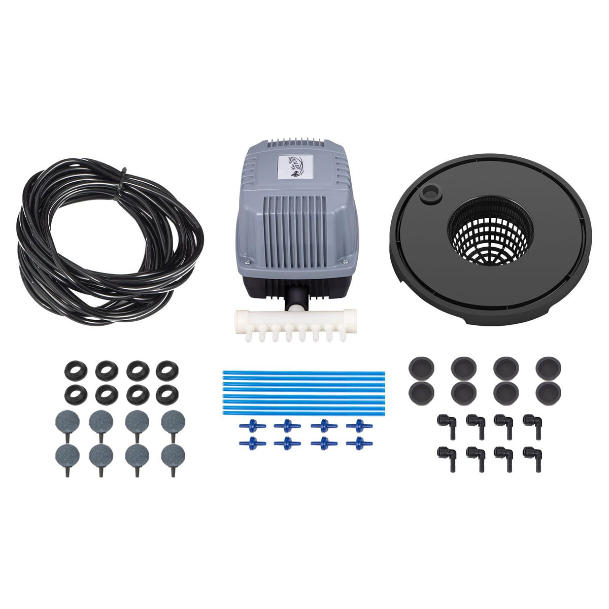 DWC Hydroponic System, 5 Gallon 8 Buckets, Deep Water Culture Growing Bucket, Hydroponics Grow Kit with Pump, Air Stone and Water Level Device, for Indoor/Outdoor Leafy Vegetables