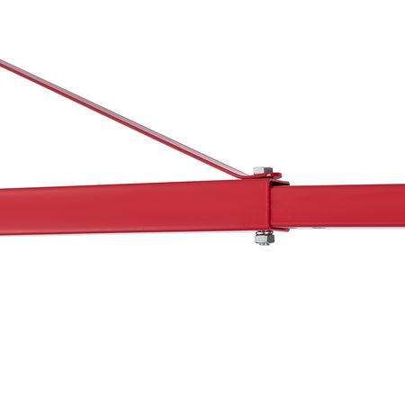 Electric Hoist Support Arm, 1320 lbs Max Load Capacity, Electric Hoist Holder Swing Arm with Pole, Steel Hoist Frame, 180° Swivel Scaffold Hoist Lifting Arm, Winch Hoist Arm for Workshop, Garage