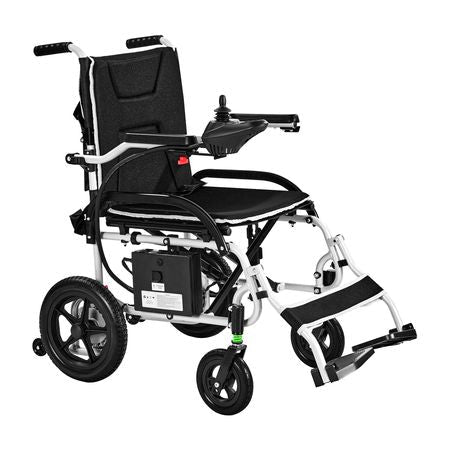 Electric Wheelchair for Adults, 220lbs Capacity, Foldable & Lightweight Motorized Wheelchair, 12-Mile Long Travel Range, All-Terrain Powered Chair, Portable for Seniors & Disabled