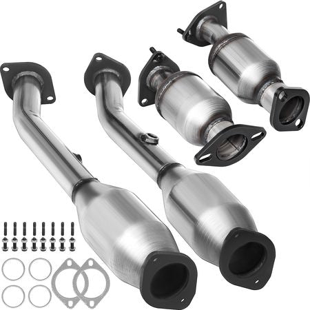 Exhaust Manifold 05-11 Nissan Frontier Exhaust Manifold Bolts Gasket Combination 4.0L OEM Quality High Flow Catalytic Converter for 2005-2011 Nissan Frontier/Xterra/Pathfinder(EPA Compliant)