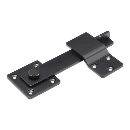 Flip Gate Latch, Metal Heavy Duty Gate Latches, Flip Latch Hardware with High Hardness, 360° Rotating Latches, Matte Powder Coating Finish, Ideal for Fence, Garage, Pool, Garden, Black