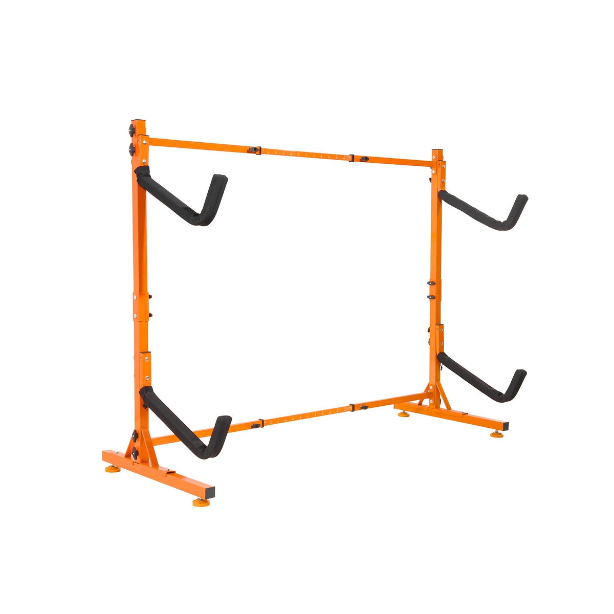 Freestanding Kayak Storage Rack, Kayak Stand for 2 Kayak Canoe Paddleboard, Heavy-duty Steel Kayak Hanger Holder with Padded Arms and Adjustable Width, 175LBS Max Load, for Indoor Outdoor Garage