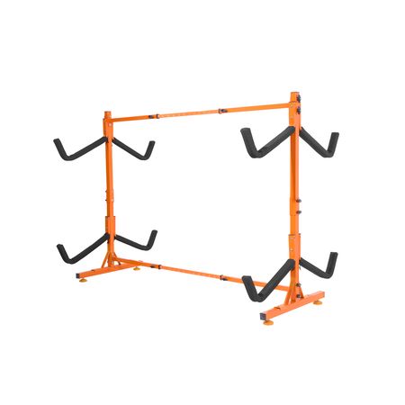 Freestanding Kayak Storage Rack, Kayak Stand for 4 Kayak Canoe Paddleboard, Heavy-duty Steel Kayak Hanger Holder with Padded Arms and Adjustable Width, 220LBS Max Load, for Indoor Outdoor Garage