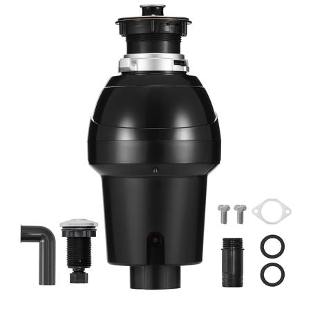 Garbage Disposal, 1HP 3270RPM Continuous Feed Food Waste Disposer, EZ Connect Food Waste Grinding System with Sound Reduction, Power Cord & Splash Guard for Kitchen Sinks
