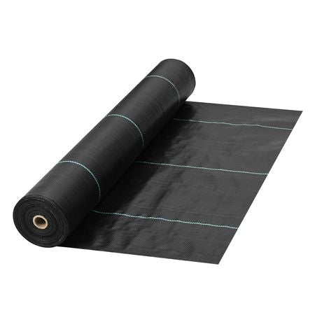 Garden Weed Barrier Fabric, 5.8 OZ Heavy Duty Landscape Fabric, 4ft x 100ft Weed Block Control for Garden Ground Cover, Woven Geotextile Fabric for Landscaping, Gardening, Underlayment, Black