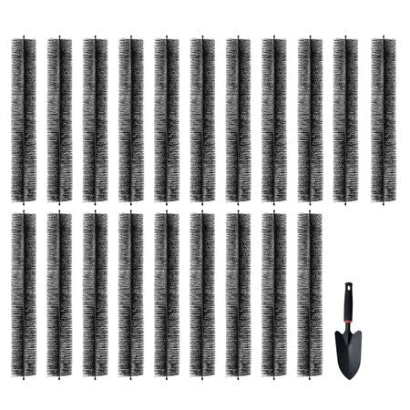 Gutter Brush, 60 Feet Total Length 5.25 inch Diameter Gutter Cleaning Tools, Ground-Level Gutter Brush Leaf Guard for 5 Inch Gutters, Easily Clear roof Leaves and Debris, 20 Pack