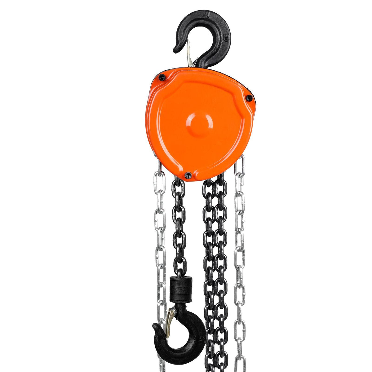 Hand Chain Hoist, 1 Ton 2200 lbs Capacity 10 FT Come Along, G80 Galvanized Carbon Steel with Double-Pawl Brake, Auto Chain Leading & 360° Rotation Hook, for Garage Factory Dock
