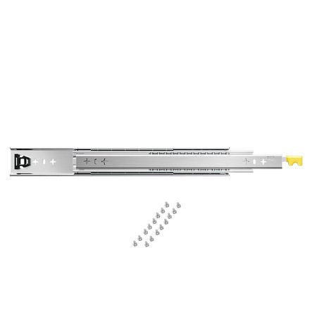 Heavy Duty Drawer Slides 16inch, 1 Pair Locking Drawer Slides 250lbs Load Capacity, Side Mount Ball Bearing, 3-Fold Full Extension