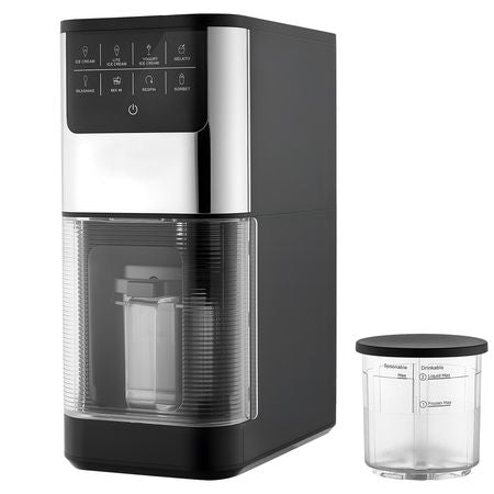 Ice Cream Maker, 7-in-1 Frozen Treat Maker for Gelato, Sorbet, Milkshake, Frozen Yogurt & Lite Ice Cream, Homemade Ice-Cream Machine with One-Touch Mix-in + Respin for Smooth, Creamy Texture