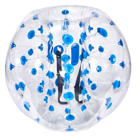 Inflatable Bumper Ball 1-Pack, 4FT/1.2M Body Sumo Zorb Balls for Teen & Adult, 0.8mm Thick PVC Human Hamster Bubble Balls for Outdoor Team Gaming Play, Bumper Bopper Toys for Garden, Yard, Park