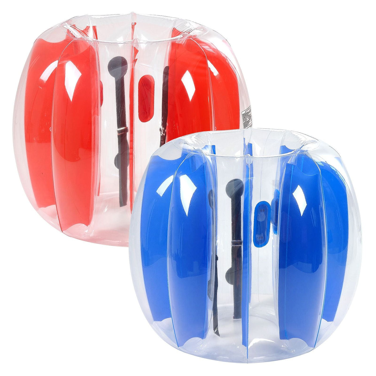 Inflatable Bumper Balls 2-Pack, 4FT/1.2M Body Sumo Ball, Durable Thick PVC Human Hamster Bubble Knocker for Outdoor Sports Team Gaming Play, Bopper Toy for Garden Yard Park, Red & Blue
