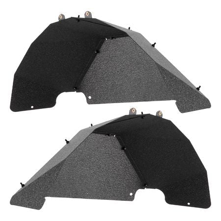 Inner Fender Liner, Rear Fender Liner Compatible with 2007-2018 Jeeps JK/JKU 2/4 Doors, Steel Mud Guards Bolt-on Style Fenders Flare, Wheel Well Cover Fenders Flare Liners, Scratch-Resistant