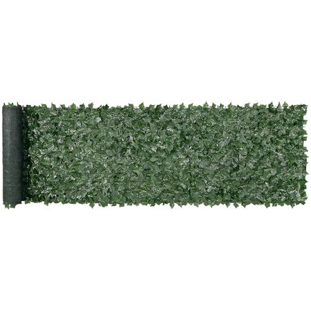 Ivy Privacy Fence, 39 x 158in Artificial Green Wall Screen, Greenery Ivy Fence with Mesh Cloth Backing and Strengthened Joint, Faux Hedges Vine Leaf Decoration for Outdoor Garden, Yard, Balcony