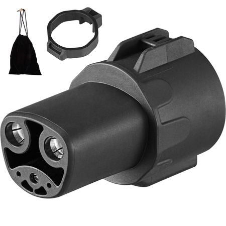 J1772 to Tesla Charger Adapter, 80 Amp 240V AC, SAE J1772 EV Charging Adapter to Tesla Plug, with Storage Bag Anti-Drop Lock IP65 Material, Compatible with Tesla Model 3, Y, S, X