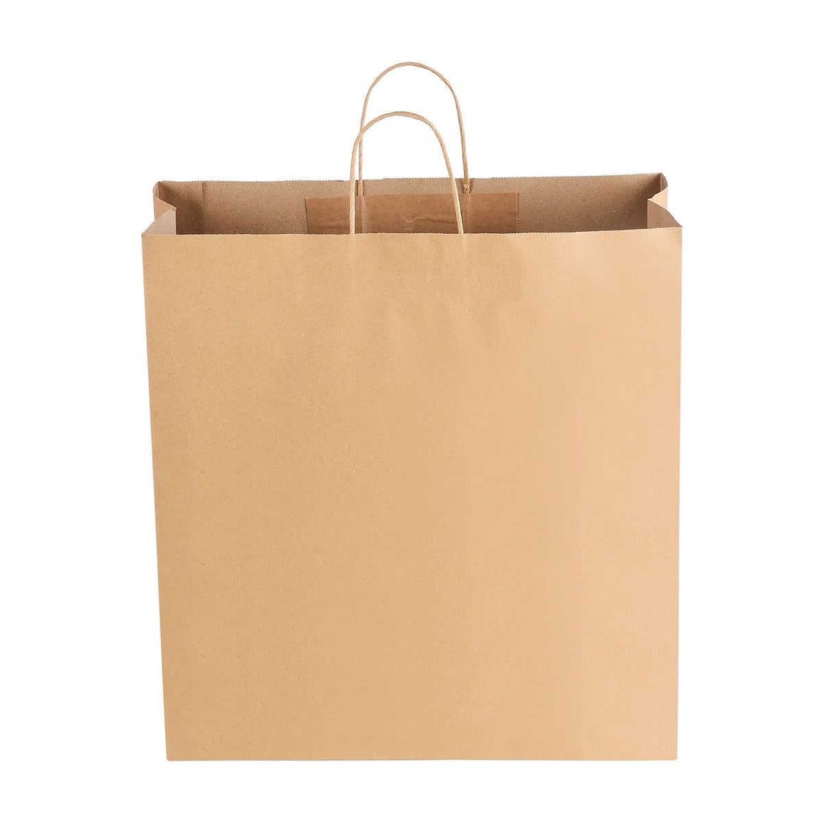Kraft Paper Bags with Handles, 100Pcs 18 x 7 x 19 in, Large Paper Grocery Bags, Reusable & 100% Recycled Take-Out Sacks, Plain Party Bag Bulk for Birthday, Wedding, Business, Goody, Brown