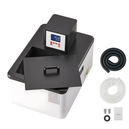 Laboratory High-Temperature Circulating Oil Bath, Up to 300 Celsius/572 Fahrenheit, 30 L Lab Constant Temperature Heating Tank, 0.1 Celsius High Precision, Internal and External Dual Circulation
