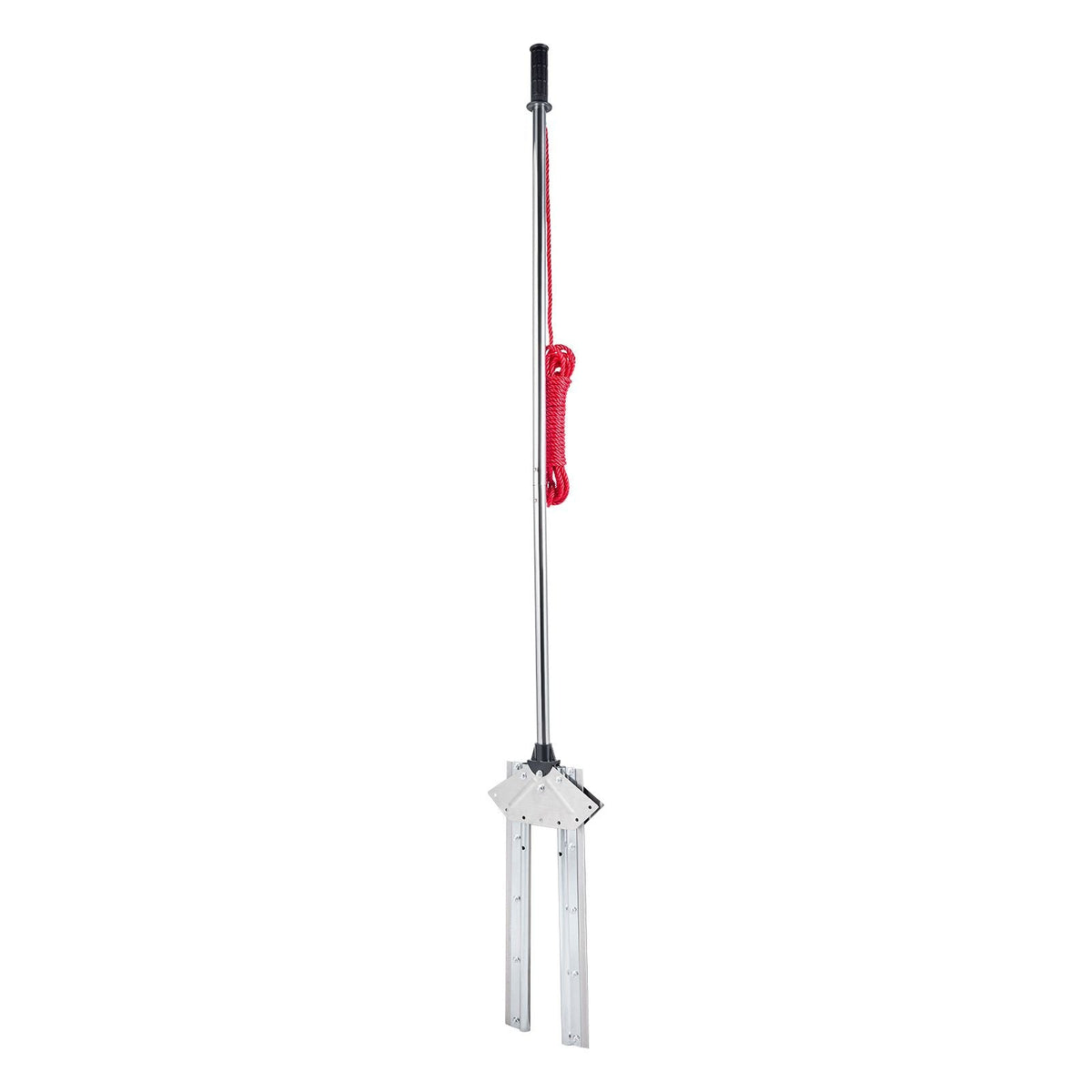 Lake Weed Cutter, Pond Aquatic Plant Cutting Tool with 37 in Max. Cut Width, Sharp and Heavy-Duty Steel Blades, Pond Rake with 30 ft Throw Rope, for Cattail, Phragmites, Lilly Pads & Chara