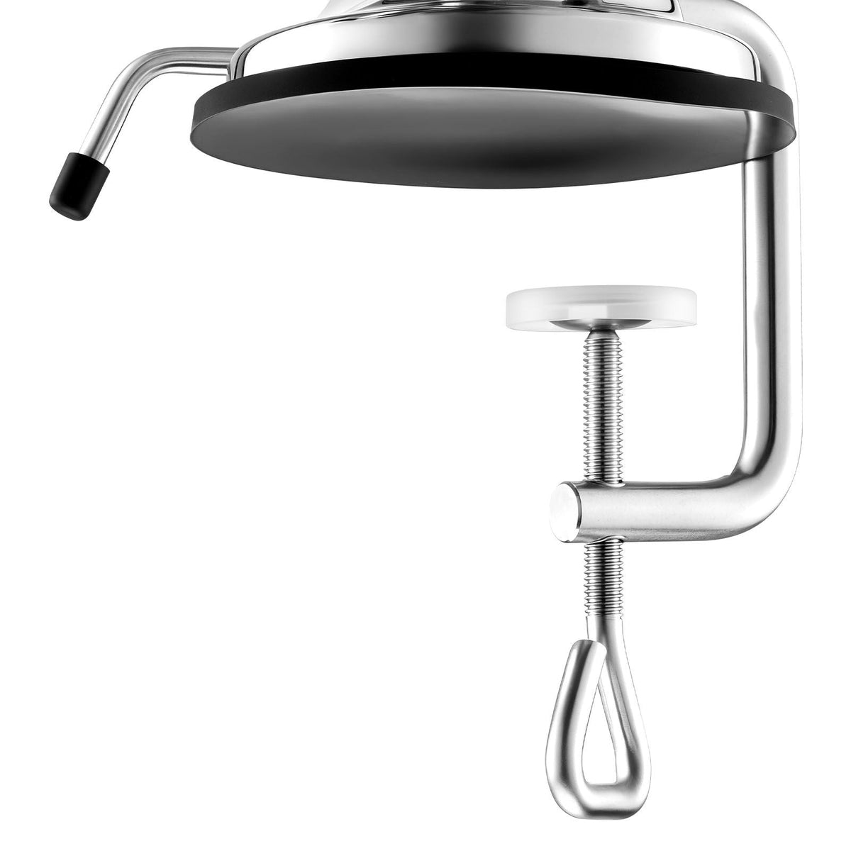 Manual Meat Grinder, 304 Stainless Steel Hand Meat Grinder with Suction Cup + Steel Table Clamp, Meat Mincer Sausage Maker & 2 Cutting Plates, Sausage Tube, Grinding Head for Beef Pepper Cookie