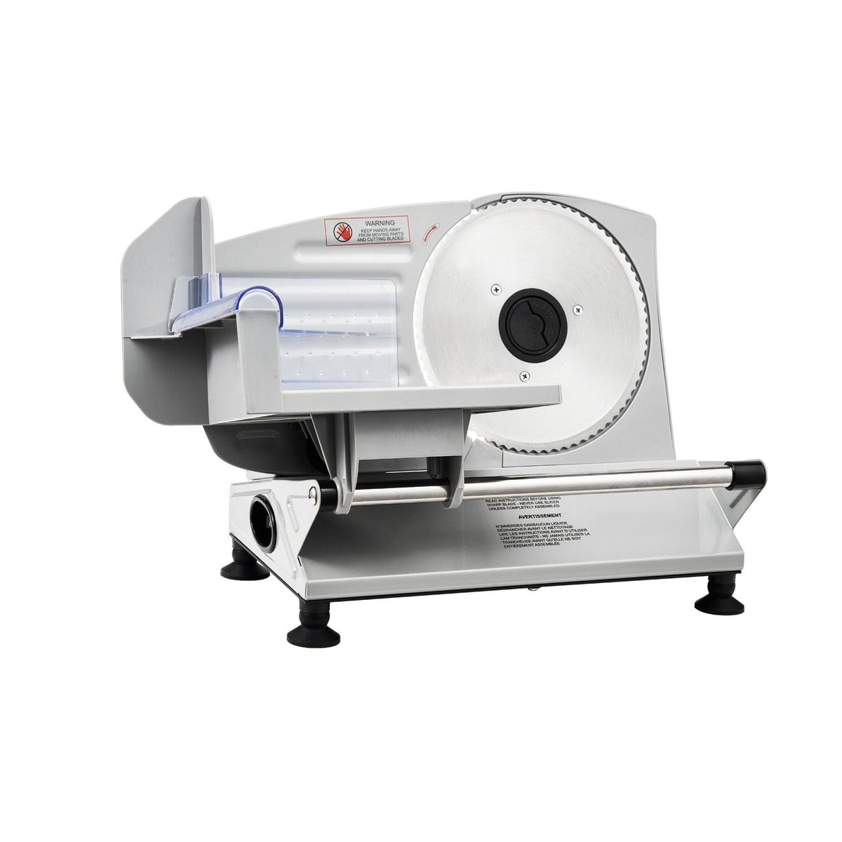 Meat Slicer, 6.7 inch 150W Electric Deli Slicer Machine with two SUS420 Blades, 0-0.6 inch Adjustable Thickness, ETL Certified Home Food-Slicer for Meat, Ham, Baguett, Steak