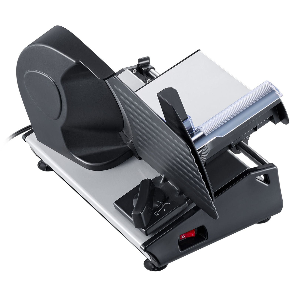 Meat Slicer, 7.5 inch Electric Deli Food Slicer, 180W Meat Cutter with two Premium SUS420 Blades, 0-0.6 inch Adjustable Thickness, Food Slicer Machine for Meat, Hard Bread and Cheese, Home Use