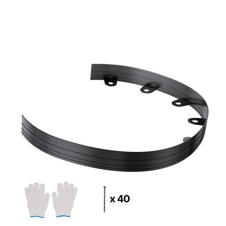 Metal Landscape Edging, 10 Packs 60 in Rust-Resistant Aluminum Alloy Landscape Edging, Bendable Garden Edging Border, Heavy Duty Lawn Edging Fence for Flower Bed Yard Pathway