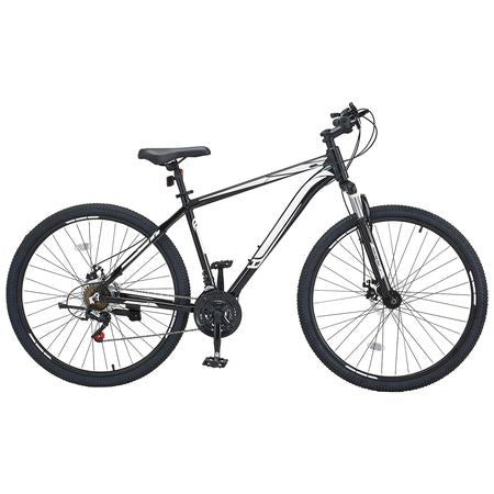 Mountain Bike, 29 inch MTB Bicycle with Front Suspension, 21 Speeds SHIMANO Twist Shifting, Comfort Saddle, Dual Disc Brakes, Aluminum Alloy Frame, Adult Sport Cycling Bicycle Trail Snow