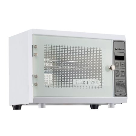 Nail Tool Cleaning Machine, 12L Large Capacity, Multi-Functional Tool Cabinet Cleaner Box with Timer Setting, Tempered Glass Door, 185nm Wavelength, for Labs, Home, Nail Salons, Beauty Salons