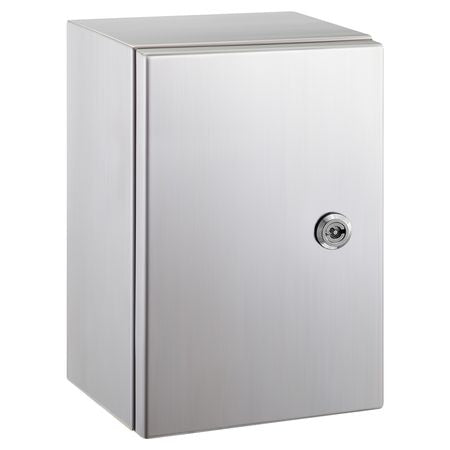 NEMA Stainless Steel Enclosure, 16 x 12 x 8\'\' NEMA 4X Steel Electrical Box, IP66 Waterproof & Dustproof, Outdoor/Indoor Electrical Junction Box, with Mounting Plate