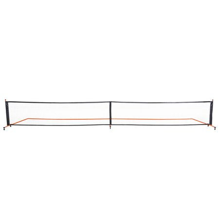 Pickleball Net Set, 22FT Regulation Size Portable Pickleball System with Bags, Balls, Paddles, Wheels, and Court Lines, Weather Resistant Metal Frame & PE Net, for Outdoor Backyard Driveway