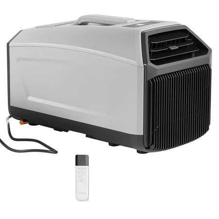 Portable Camping Air Conditioner 3050 BTU, Tent AC Unit with Hose, Remote & Touch Control, 61–90°F Adjustable, 150 m³/h High Airflow, Low Noise, Ideal for Tent. RV, Outdoor Cooling, Dark Grey