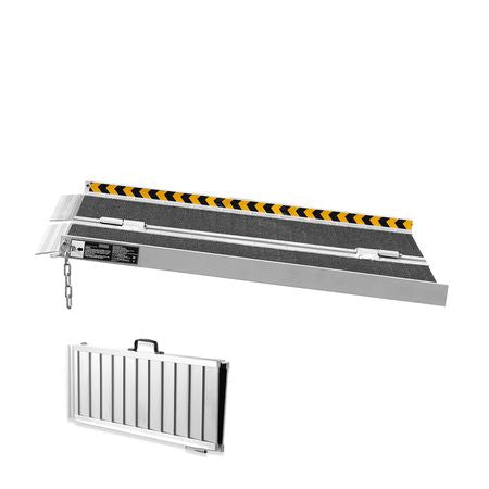 Portable Wheelchair Ramp, 3 ft 800 lbs Capacity, Non-Slip Aluminum Folding Threshold Ramp, Foldable Mobility Scooter Ramp Wheel Chair Ramp, Handicap Ramp for Home Steps, Stairs, Doorways, Curbs