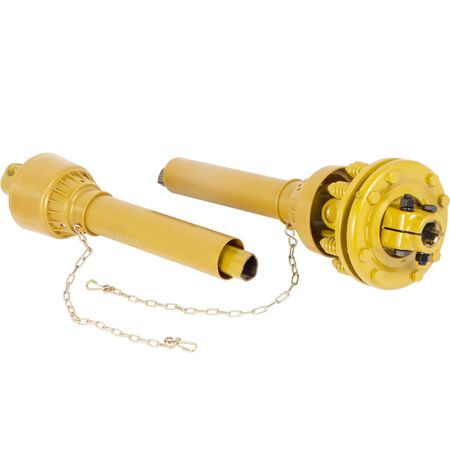 PTO Shaft, 1-3/8\" PTO Drive Shaft, 6 Spline Both Ends PTO Driveline Shaft, Series 4 Tractor PTO Shaft, 31.5\"-41\" Brush Hog PTO Shaft, Yellow PTO Shaft with Slip Clutch for Bush Hog/Finish Mow