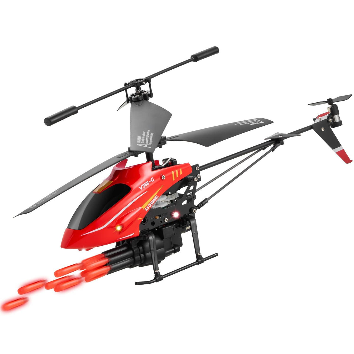 RC Helicopter, 2.4GHz Flying Remote Control Helicopter with Shooting Mode, 3.5 Channel RC Airplane for Kid, Altitude Hold, One-Key Takeoff/Landing & LED Lights, Toys for Kids Ages 14 and up