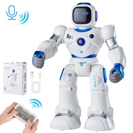 RC Robot Toys for Kids, 2.4GHz Programmable Remote Control Smart Robot with Touch, Voice & APP Control, Interactive Singing Dancing Robot for Age 3 4 5 6 7 8 10 Year Old Boys Girls Birthday Gift