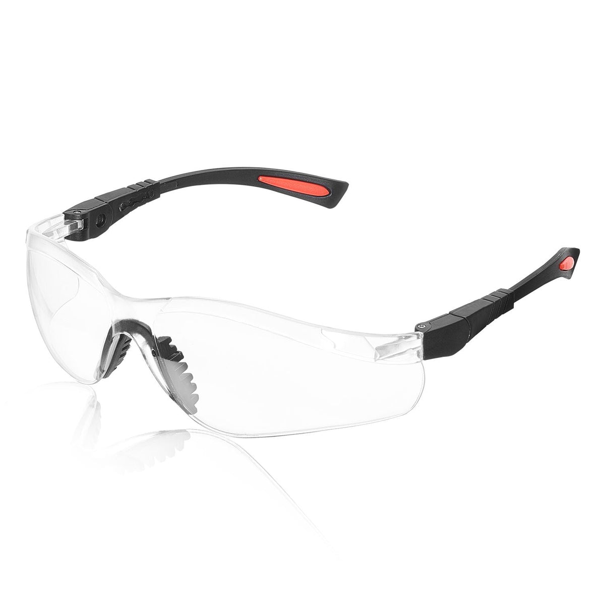 Safety Glasses, Anti-Fog and Scratch-Resistant Clear Lens, Safety Goggles with Adjustable Length and Angle, ANSI Z87.1+ Impact-Resistant Protective Eye Goggles, for Work, Lab & Construction