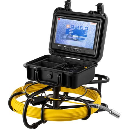 Sewer Camera, 150 ft Pipeline Inspection Camera with 9-inch Screen, Waterproof IP68 Borescope Camera with 12 Adjustable LEDs, 16 GB SD Card, Industrial Endoscope for Sewer, Home, Duct Drain Pipe