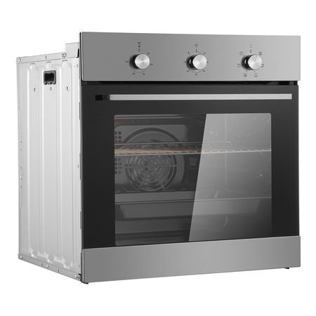 Single Wall Oven, 24" Electric Built-in Wall Oven with 6 Cooking Functions, 2.68 Cu.Ft Electric Wall Ovens with Timer, 2000W Electric Oven with Baking Rack and Tray, for Kitchen