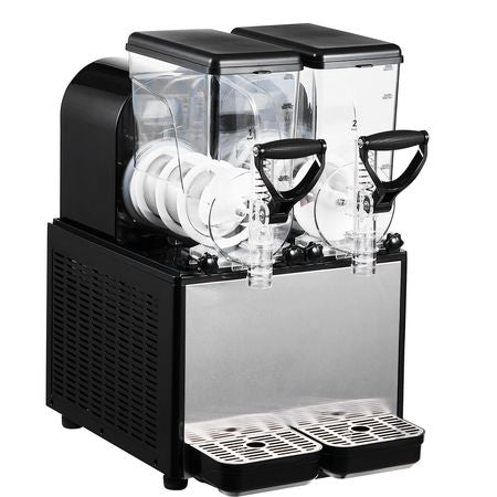 Slushie Machine, 6L/1.6Gal x 2 Tank Commercial Slushy Maker, Frozen Drink Maker with Self-Cleaning, Margarita Machine for Restaurants Bars Party for Slushie, Margaritas, Milkshake & More